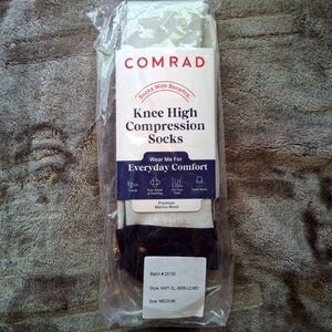 Comrad Knee High Compression Socks 14% Merino Wool Unisex Size M New